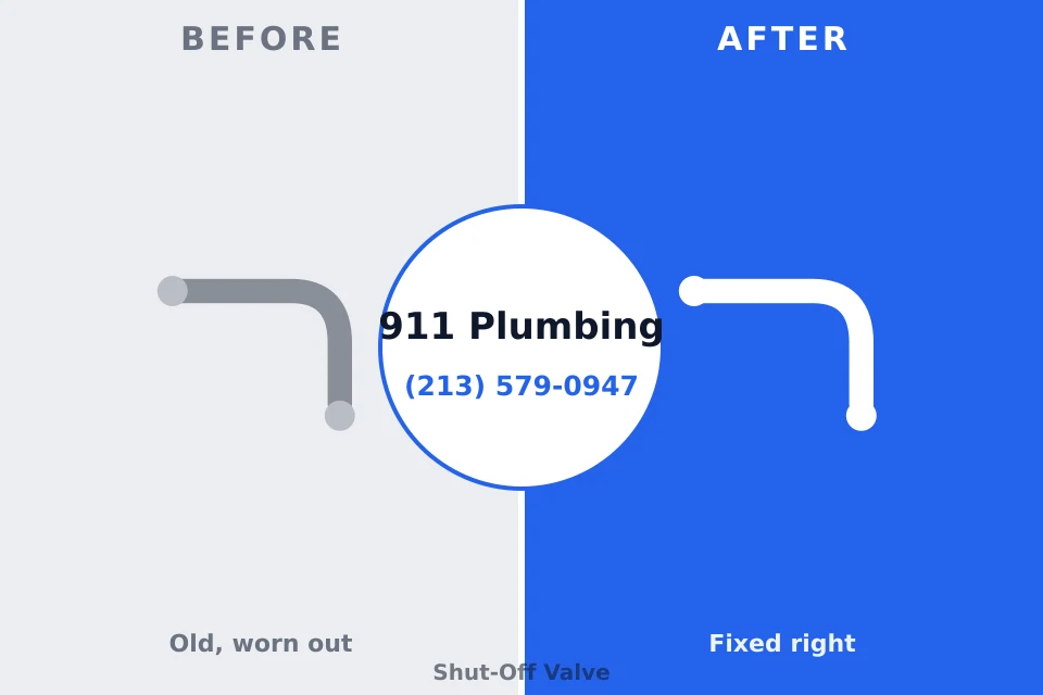 Before and after: plumbing company Fresno, CA